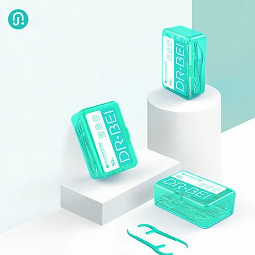 Зубная нить Dr.Bei Dental Floss Pick, 1 упаковка, 50 шт.