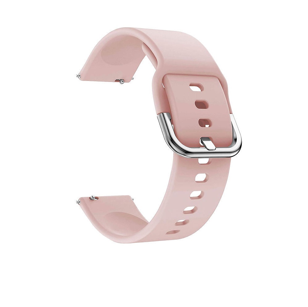 Ремешок силиконовый для часов Lyambda Avior 20мм, светло-розовый