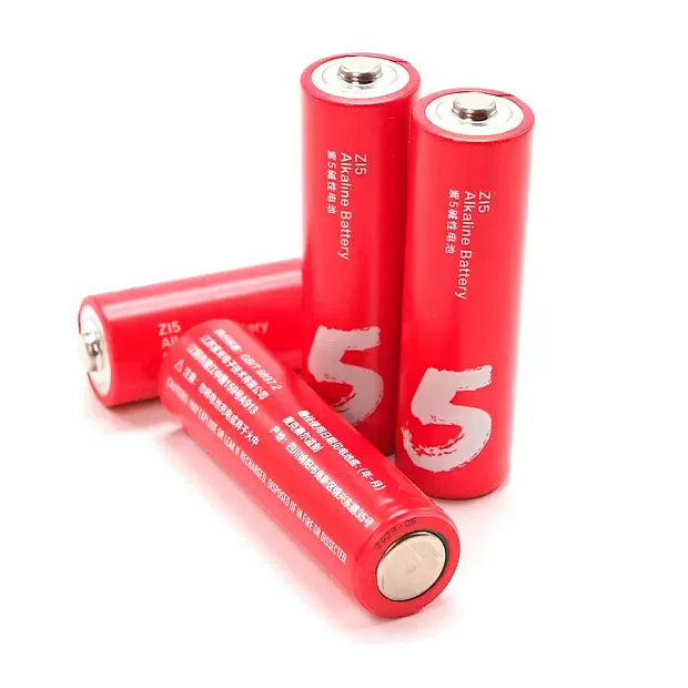 Батарейки алкалиновые ZMI Rainbow Zi5, AA, 4 шт., красные