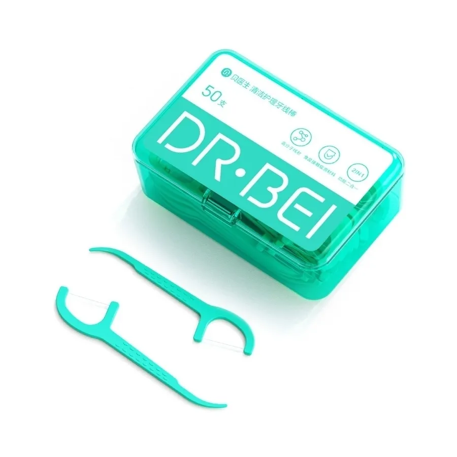 Зубная нить Dr.Bei Dental Floss Pick, 1 упаковка, 50 шт.