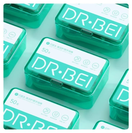 Зубная нить Dr.Bei Dental Floss Pick, 1 упаковка, 50 шт.