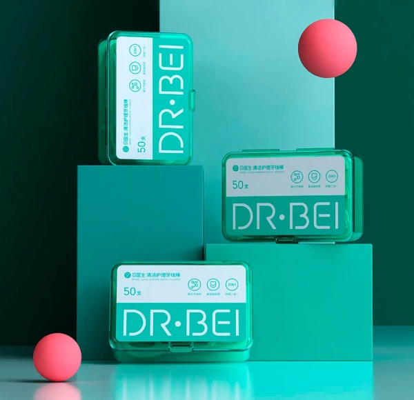 Зубная нить Dr.Bei Dental Floss Pick, 1 упаковка, 50 шт.