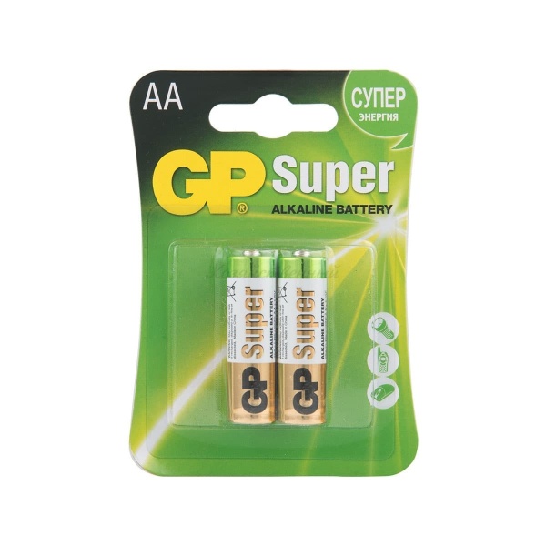 Батарейкa алкалиновая GP Ultra, AA, 2 шт.