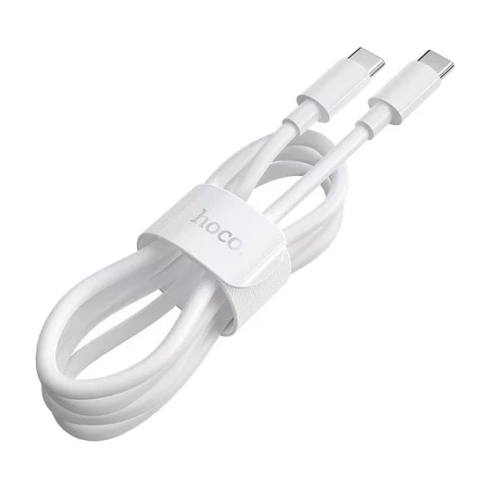 Кабель HOCO X51 Type-C — Type-C, 5A, 100Вт, 1м., белый