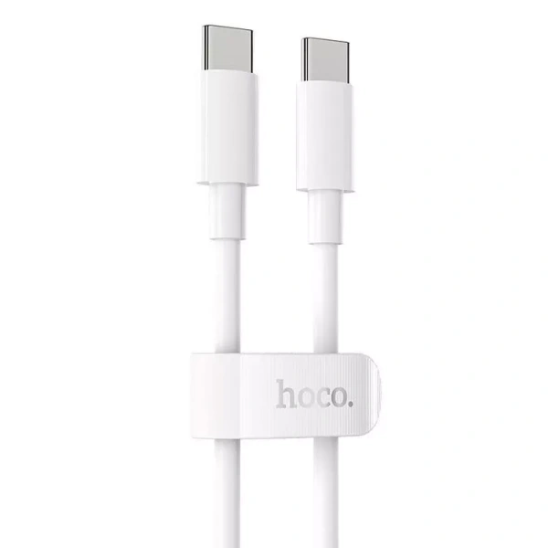 Кабель HOCO X51 Type-C — Type-C, 5A, 100Вт, 1м., белый