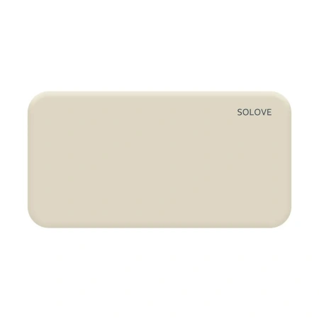 Внешний аккумулятор Solove Powerbank 10000mAh с кожаным чехлом, бежевый